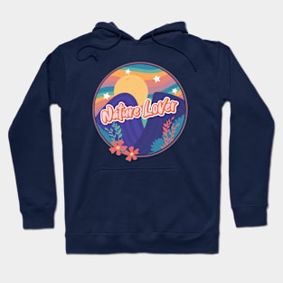 Retro Nature Lover Mountains Emblem Hoodie